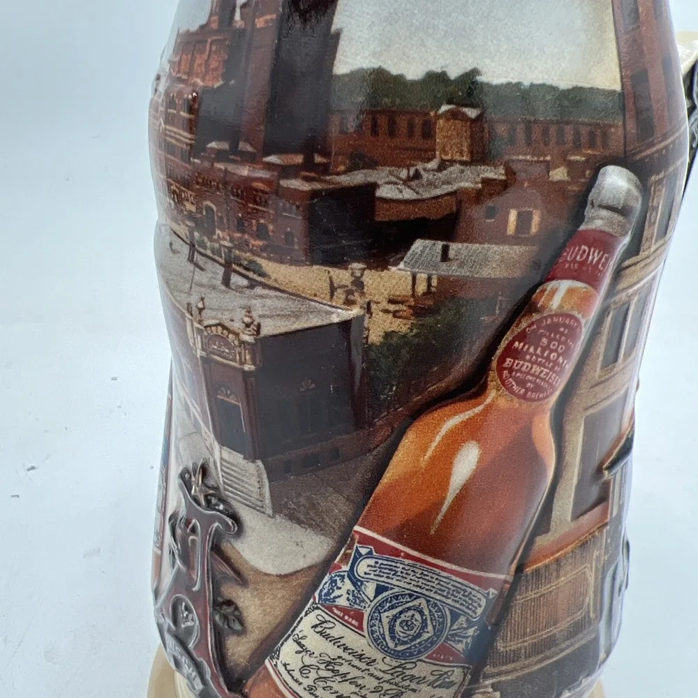 1999 Anheuser Busch Membership Stein Golden Age of Brewing CB10 Lid